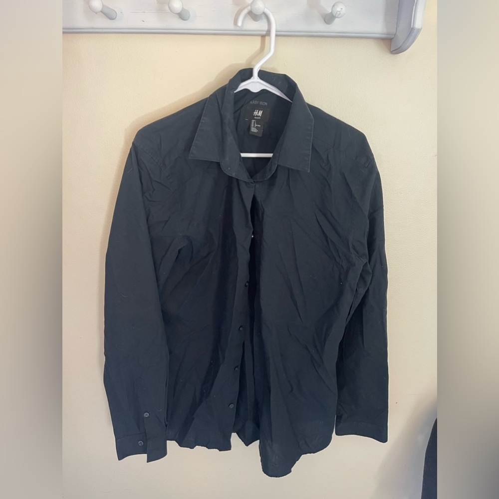 Men’s H&M Large Black Dress Shirt